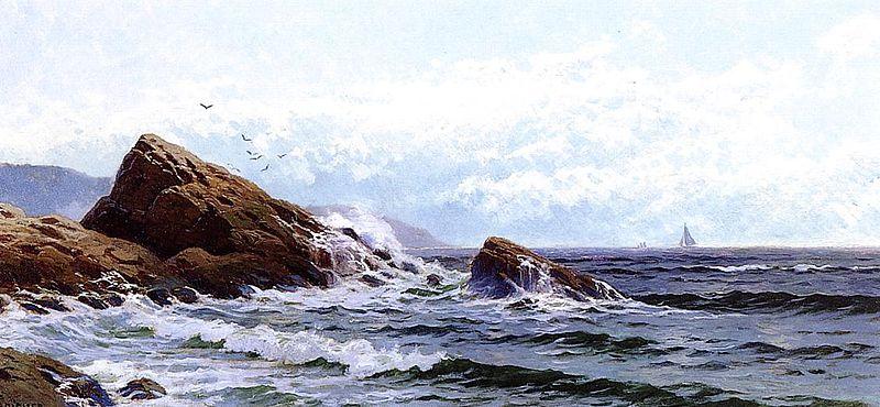 Alfred Thompson Bricher Crashing Waves